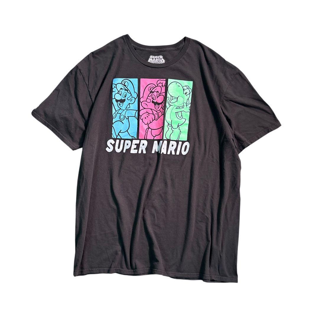 

[USED] 7TSM2 SUPER MARIO game T-shirt, black, used