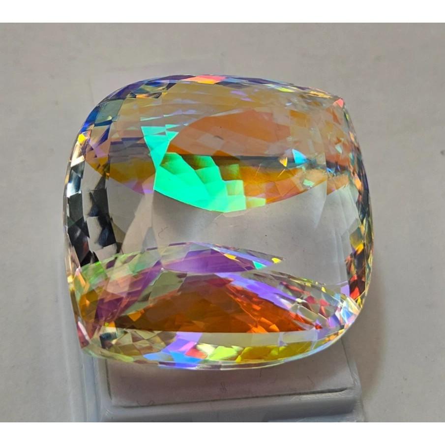 Natural Fancy Mystic Topaz Rainbow Color 120+ Ct Certified Stunning Gemstone