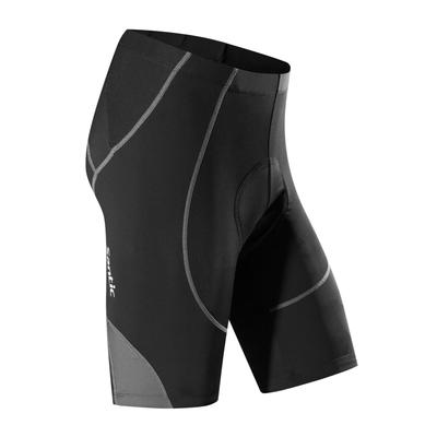 Santic Men's Cycling Racer Shorts, Breathable, Non-Slip, Reflective, Sponge Padded, Gray, Size L