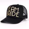 Najpopularniejszy zespół Bride Czapka baseballowa Czapka z siateczki BRIDE Złoty nadruk Kobieta Impreza Święta Gotowa do ślubu Czapki ślubne Snapback