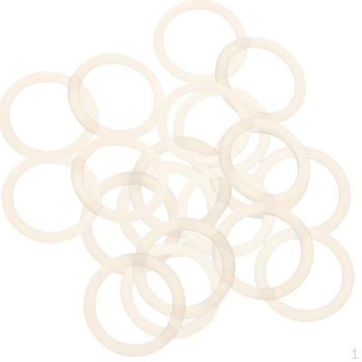 Adaptador de servilletas con soporte de anillo de silicona transparente de 20 piezas