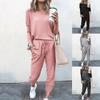 New Autumn Winter Women's Clothing Set - Loose Fit Solid Long Sleeve Casual Outfit