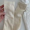 Women's New Sweet Hollow Mesh Solid Color Long Leg Socks
