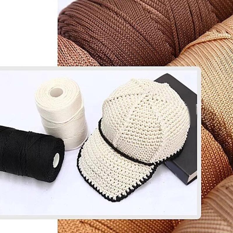 Fio Adicional de Polipropileno Centro Vazio Fio para Artesanato Substância Macia Ventilada Para Tricô Crochê Uso Constante