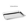 Stainless Steel Baking Tool Pastry Nonstick Easy to Clean Metal Pans Serving Platter Oven Baking Tray for Restaurant Party