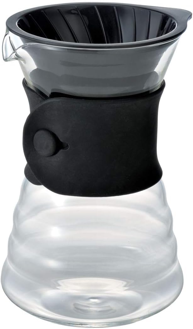 

HARIO V60 drip decanter 700ml black for 1 to 4 cups with band [VDD-02B]