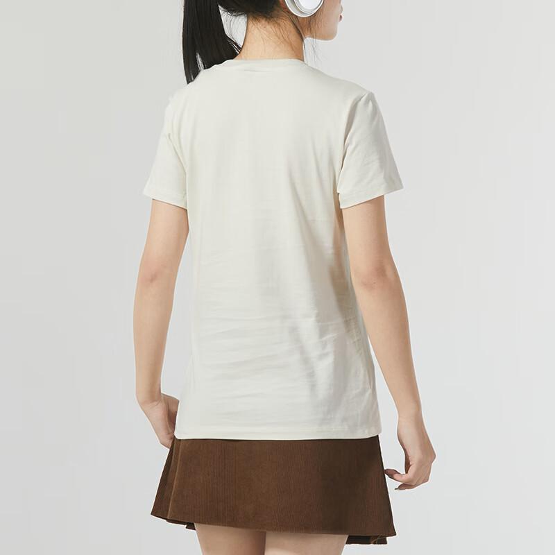 Puma Letter Logo Printed Breathable Round Neck Casual Short Sleeve T-Shirt Women T-Shirt White 626999-87