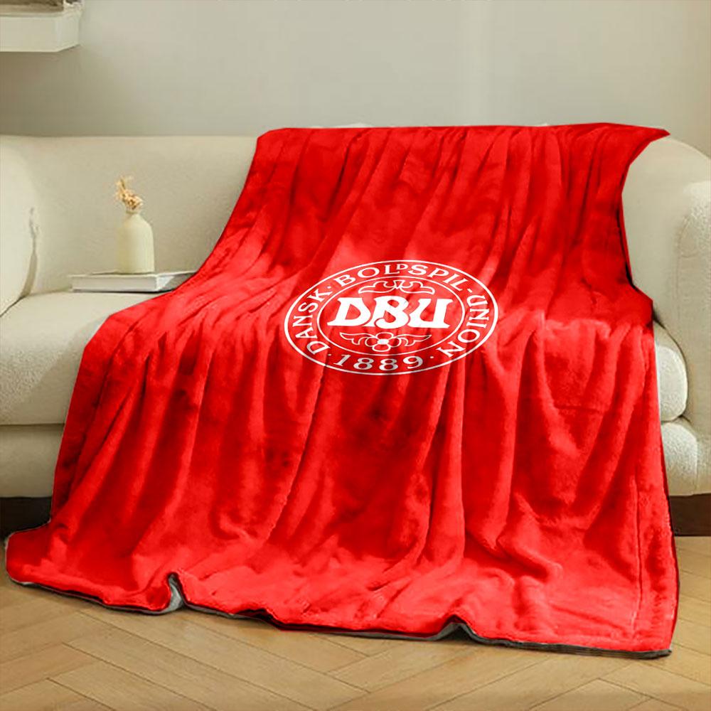 Red Blanket with DBU Emblem Design print blanket soft and cozy perfect for the living room bed sofa or a nap,gift