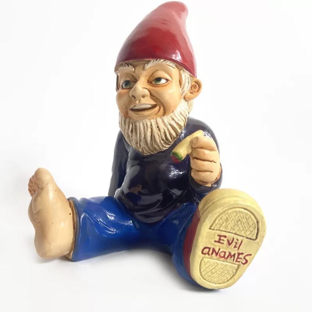 Christmas Gift Ornament Garden Ornament Dwarf Resin Crafts Cartoon Dwarf Statue White Beard Old Man