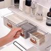Pull-Out Drawer Style Storage Box PP Makeup Cotton Organizer New Storage Shelf  Desktop Storage
