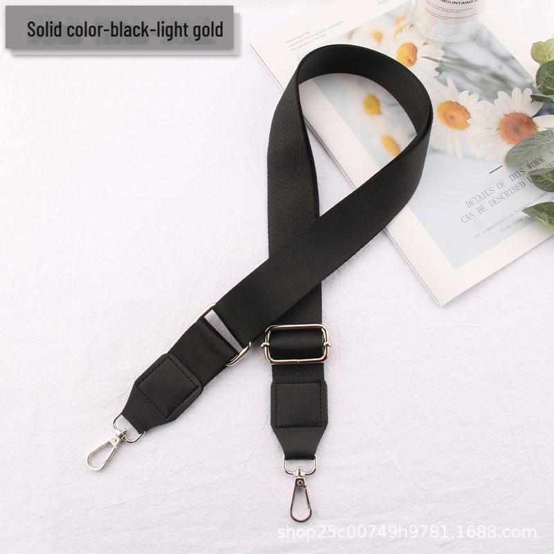 Adjustable Black Shoulder Strap for Bags - Unisex Replacement Strap Accessory