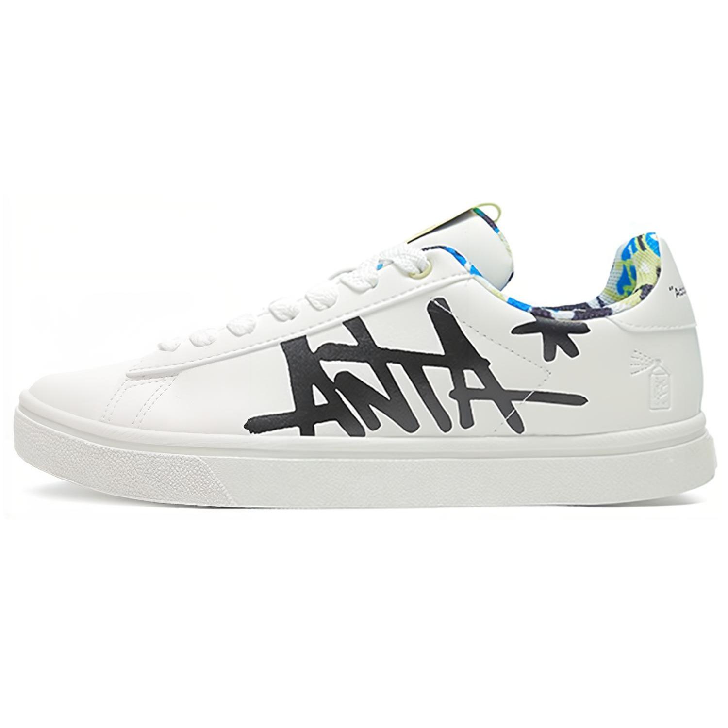 

Anta Life Collection Anti-Slip Wear-Resistant Low-Top Skateboard Shoes Men s Ivory White 40.5