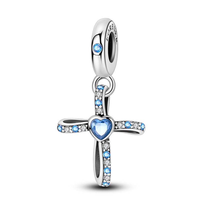 Holy Blessing copper Cross Wings Bible White Dove Classical 3mm Charm Bead Charms Bead Charms Compatible With Pandora Authentic Bracelets Do It Yourse
