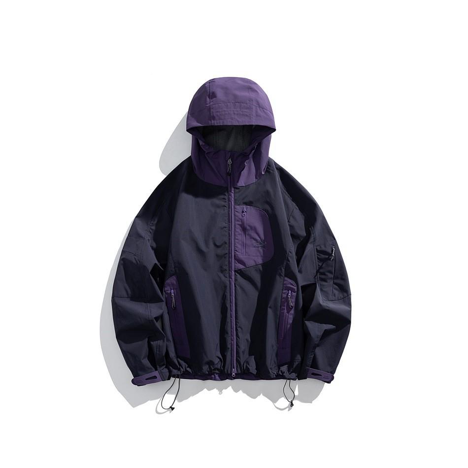 BLACKARMADA Trekkingjacke: Winddichte, Wasserdichte Outdoor-Bergjacke mit Kapuze für Herren & Damen. 2X Large