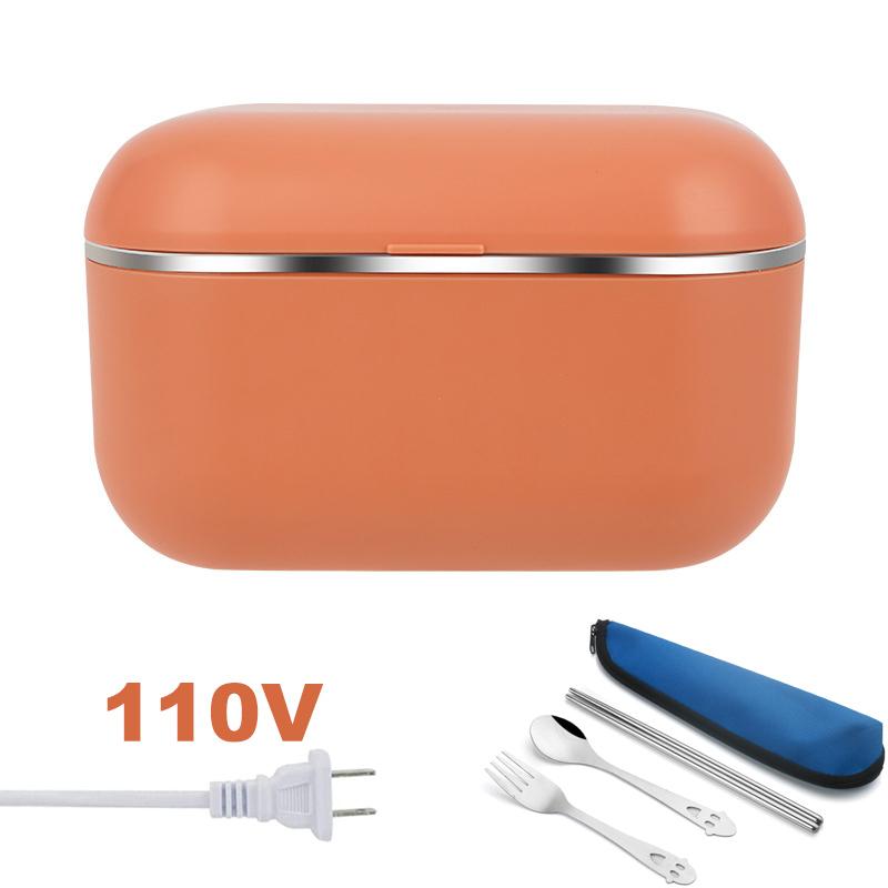 Electric Heating Lunch Box 220V 110V 12V Leak-proof Portable Heated Lunchbox Stainless Steel Car Office Food Warmer Container