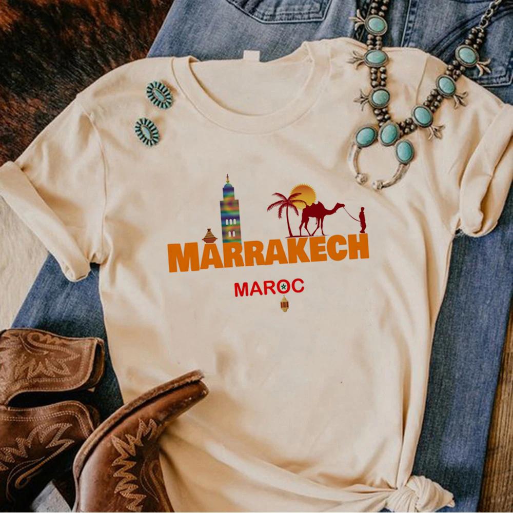 Maroc Morocco Tee Women Funny Summer Streetwear T Shirt Female Yk Designer Clothes
