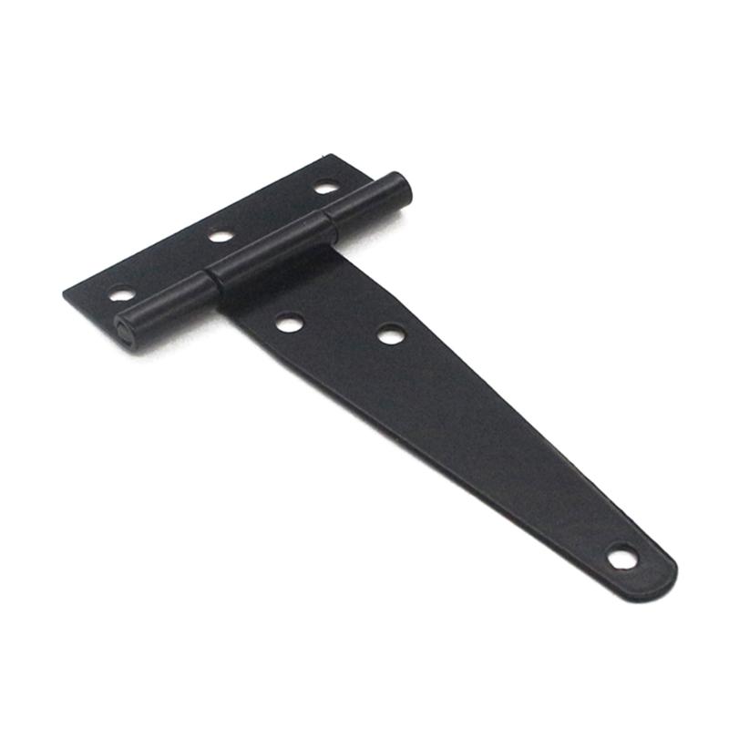 Heavy Duty T Hinges for Wood Door Wrought Iron Gate Hardware Rustproof T Hinges Set Simple Installs for Barns & Sheds
