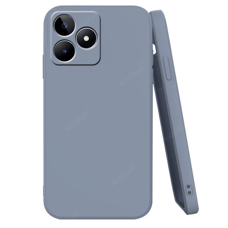 For Cover OPPO Realme C53 Case For OPPO Realme C53 Capas Luxury Liquid Silicone Candy Color TPU Soft Cover For Realme C53 Fundas