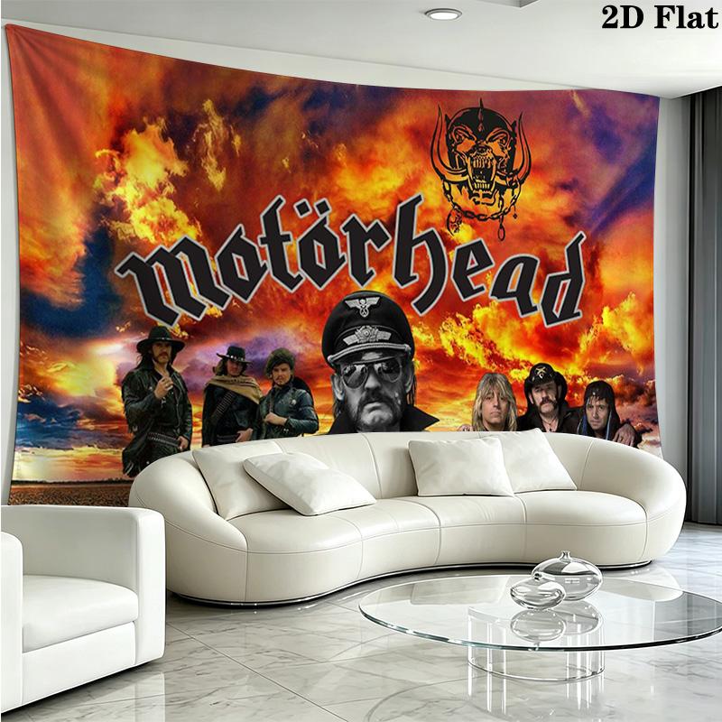 Motörhead Wall Tapestry Aesthetic Wall Hanging Printed Fabric Blanket Decorative Tapestries for Bedroom Living Room Home Decor