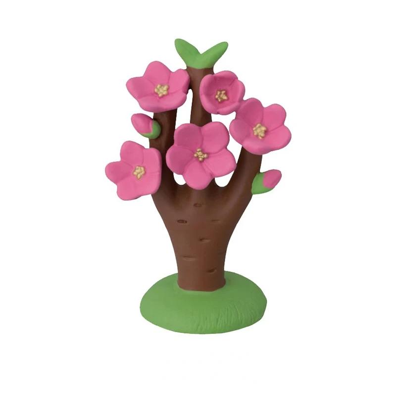 1pc Japanese Style Cute Cat Flower Appreciation ZAKKA Cherry Blossom Matcha INS Trendy Toy DIY Resin Handicraft Small Ornaments
