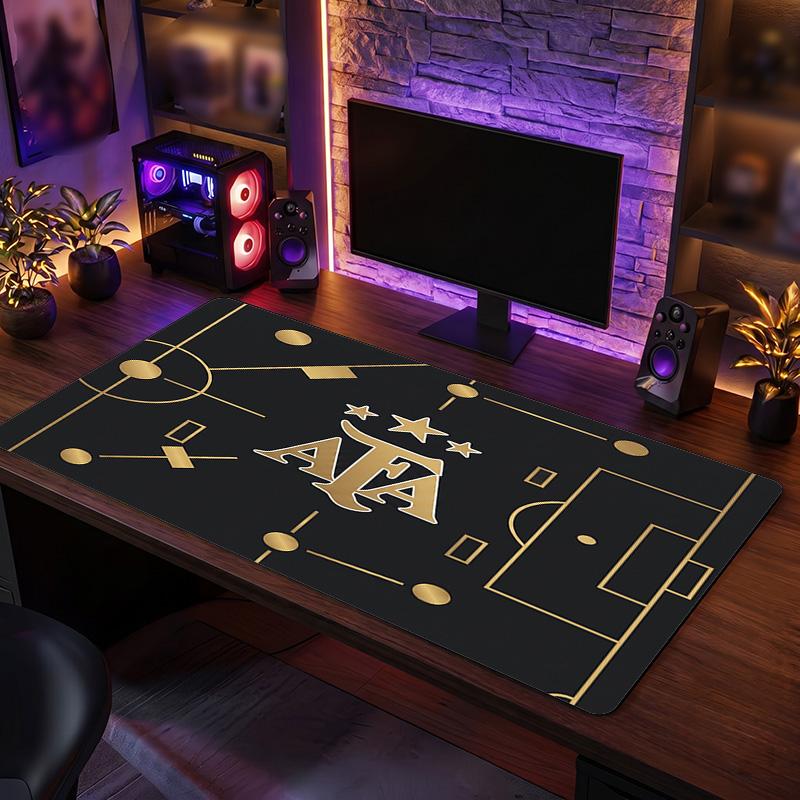Tappetino Mouse Scudo Calcio Argentina, Tappetino da Scrivania Esteso Antiscivolo in Gomma per Gaming Ufficio Laptop Regalo per Fan