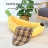 Banana Boat Pet Bed: Cozy Winter Bed for Small Dogs & Cats, Corgi & Teddy Friendly