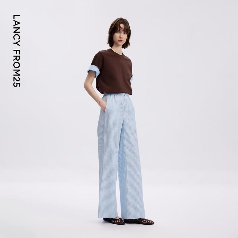 LANCY Women's Smart Comfort Wide-Leg Pants