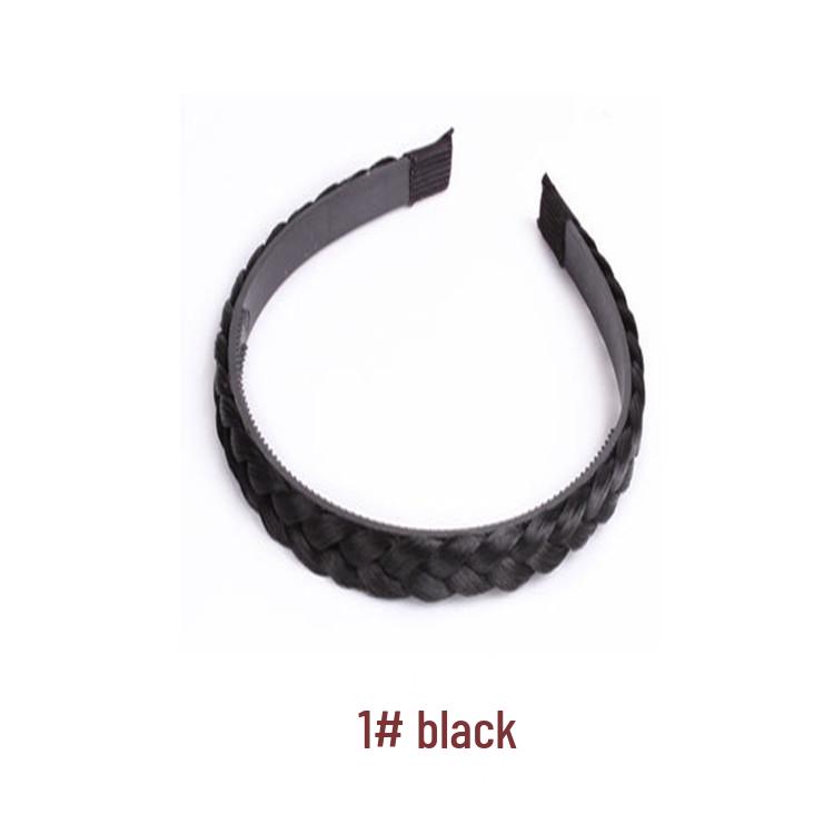 Hand-woven Braided Headband with Non-slip Plastic Teeth