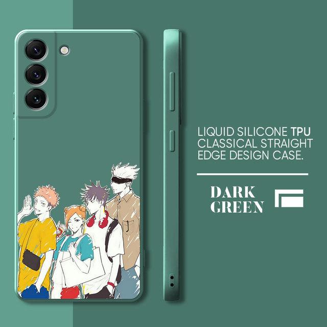Custodia Jujutsu Kaisen Yuji Itadori Per Samsung Galaxy S10 S21 5g S10e S23 Ultra S20 Fe S8 S9 Plus S22 Quadrata Liquida Morbida