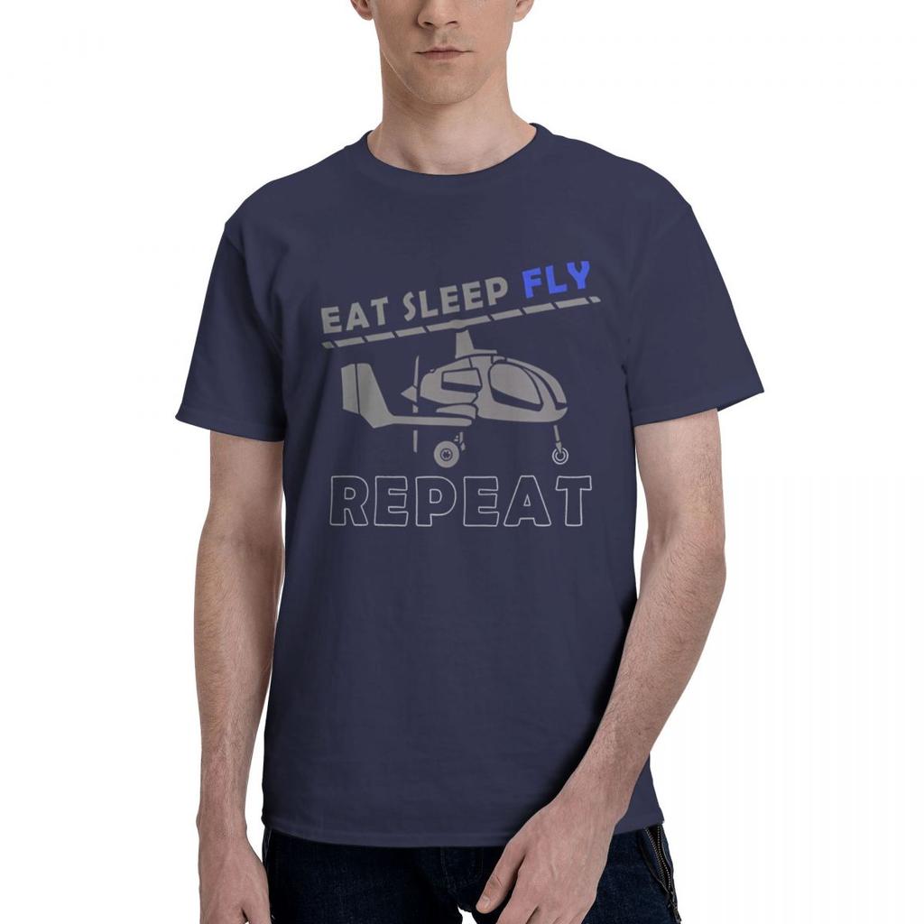 Gyrocopter Fly Pilot Aviation 100 Cotton Casual Breathable Confortable TShirt Short Sleeve TShirt Clothes Men
