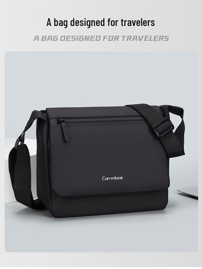 Men's Trendy Waterproof Multi-Pocket Crossbody Shoulder Bag for Travel and Casual Use