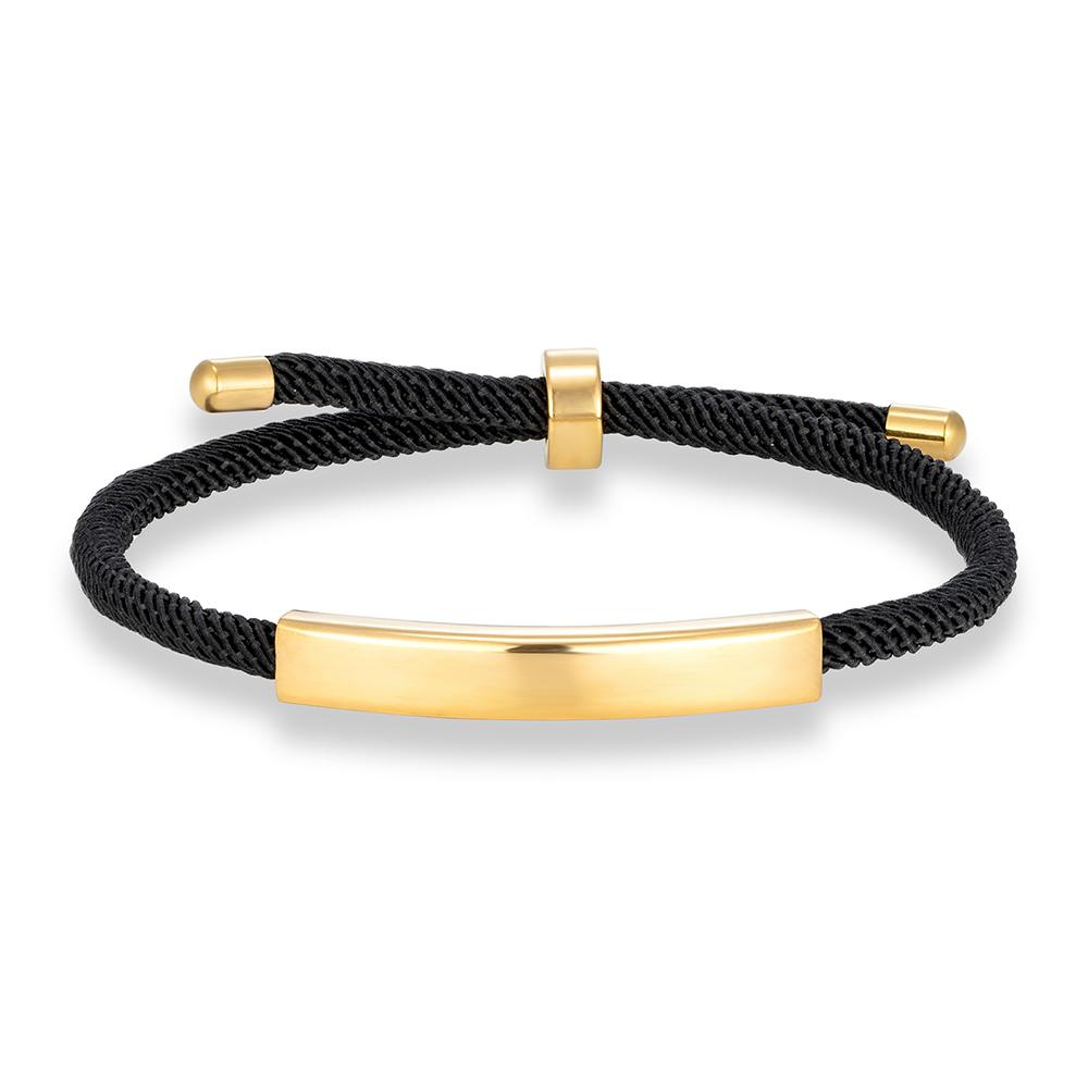 Punk SOS Custom logo Engrave Text Rope Bracelet customize Stainless Steel Bracelets For Women Men ID Bracelet