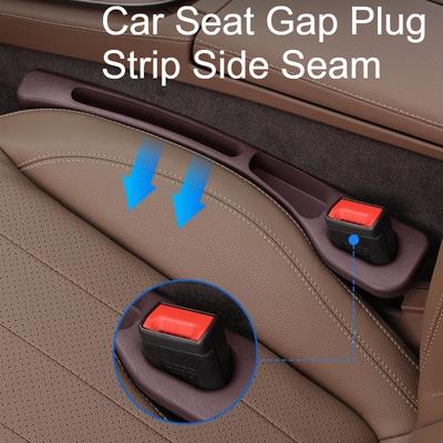 2pcs Universal Car Seat Gap Plug Strip Side Seam Car Gap Filler Leak Proof Seat Gap Storage Organizer Interior Decoration