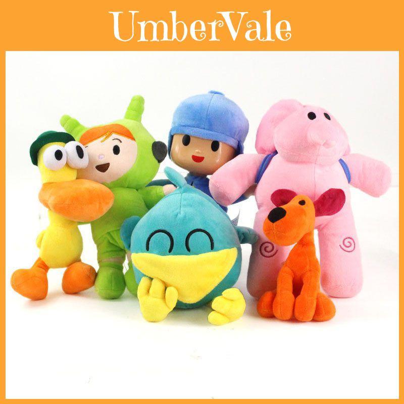 Adorable Pocoyo Elly Pato Loula Sleepy Bird Soft Plush Stuffed Figure Toy Doll Gift For Kids