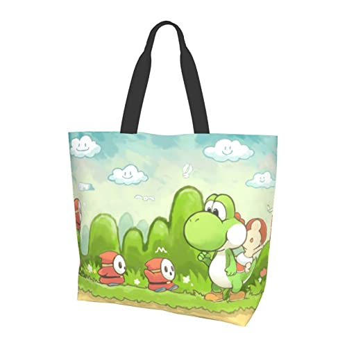 

[Monira] Yoshi Shopping Bag, Eco Bag, Tote Bag, Multifunctional Shopping Bag, Convenience Store Bag, Foldable, Large Capacity, Lightweight, Waterproof
