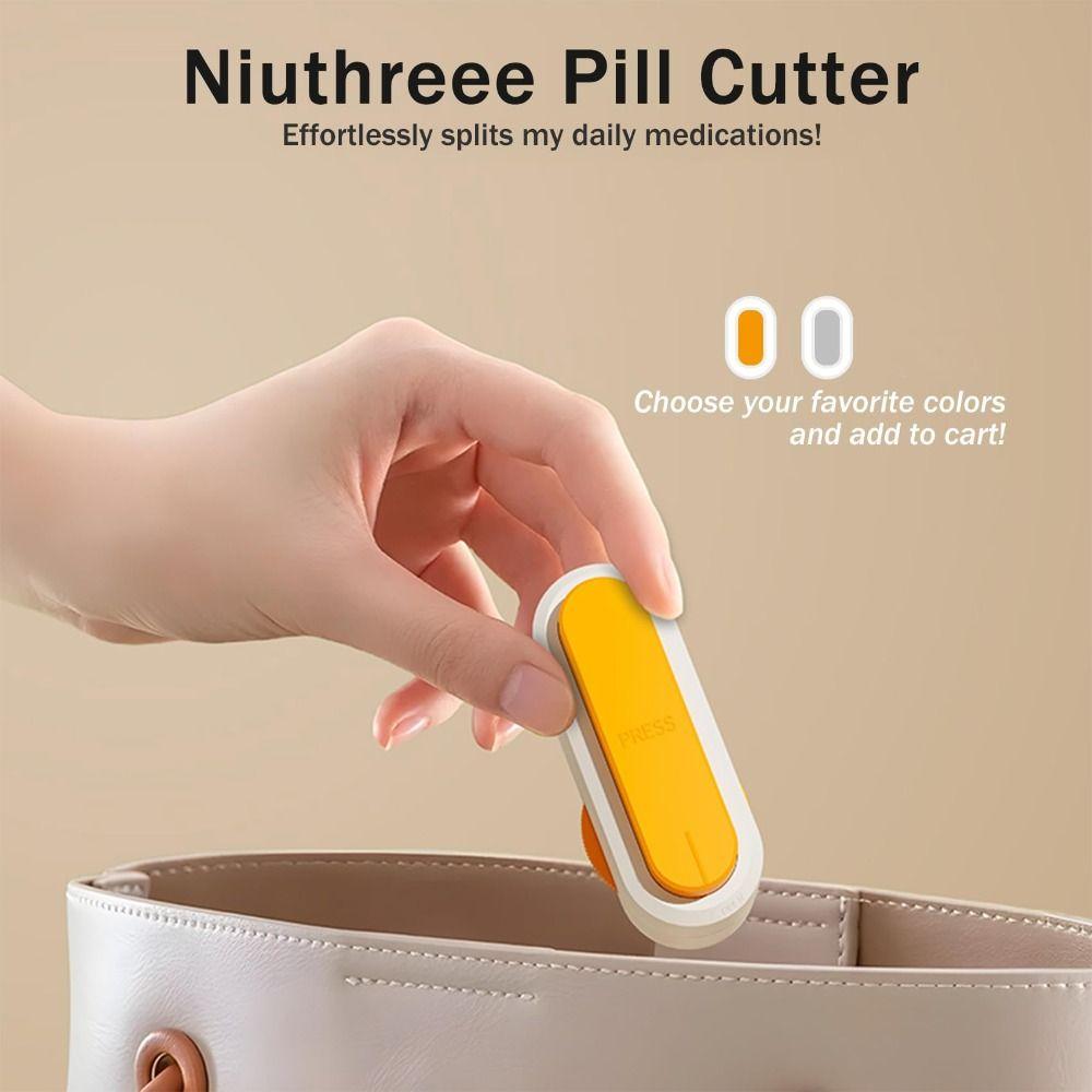 Drug Tablet Pill Cutter Adjustable Quartering Pill Divider  for Small or Large Pills