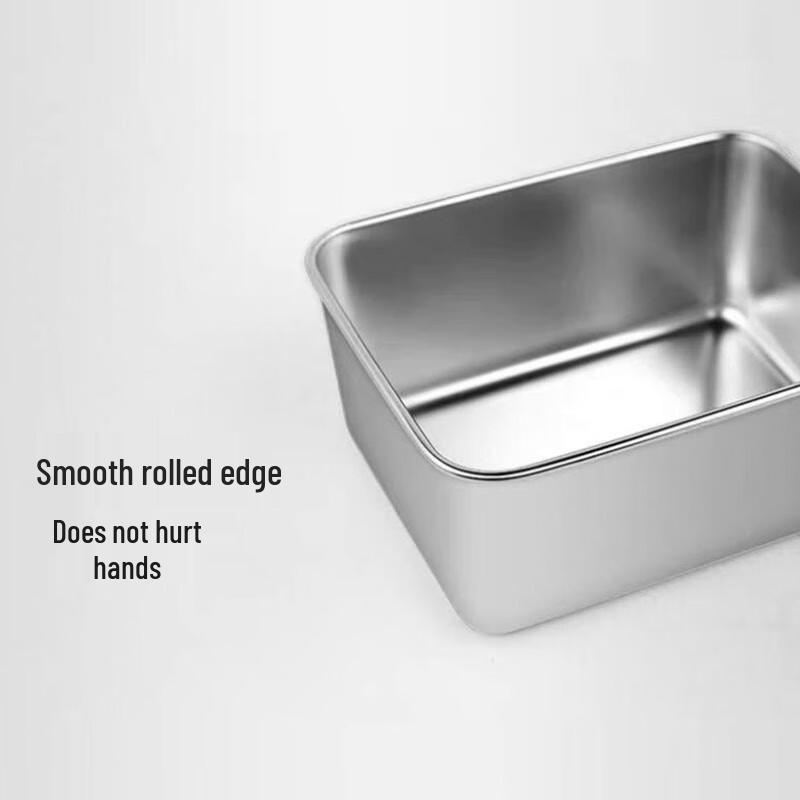 Stainless Steel 4-Compartment Seasoning Box Set with Lid (2-Pack)