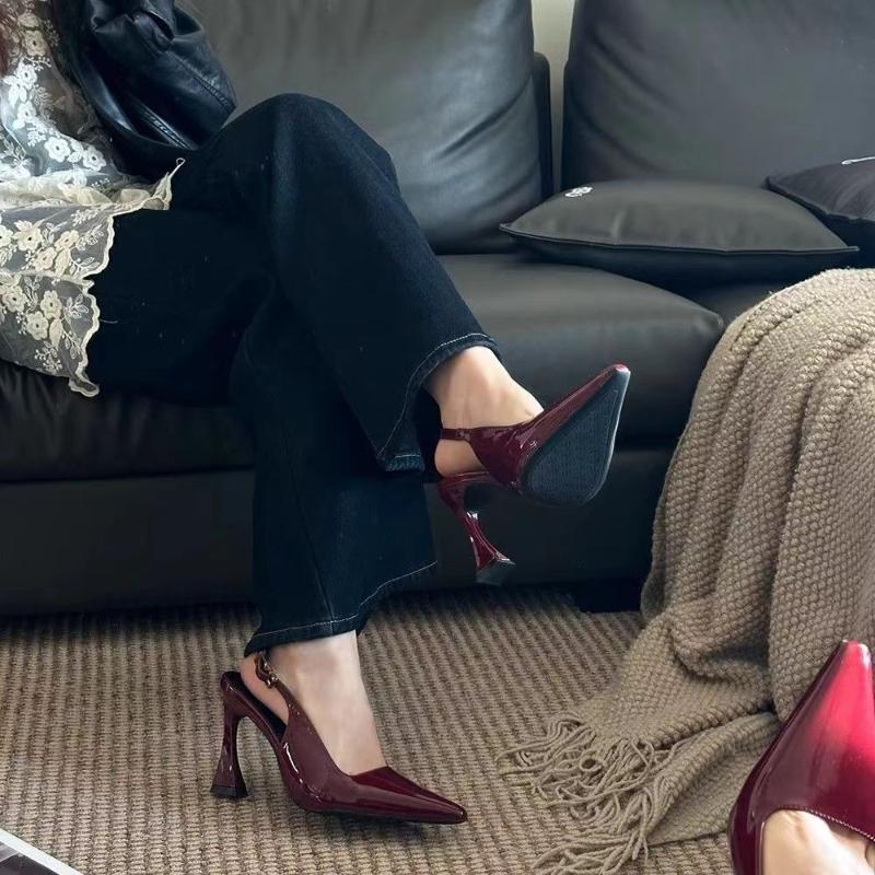 Fashion Sharp Pointed Niche Women Shoe 2025 Fashion New Women High Heel Versatile Simple Single Shoes Trendy Temperament Women's Sandals