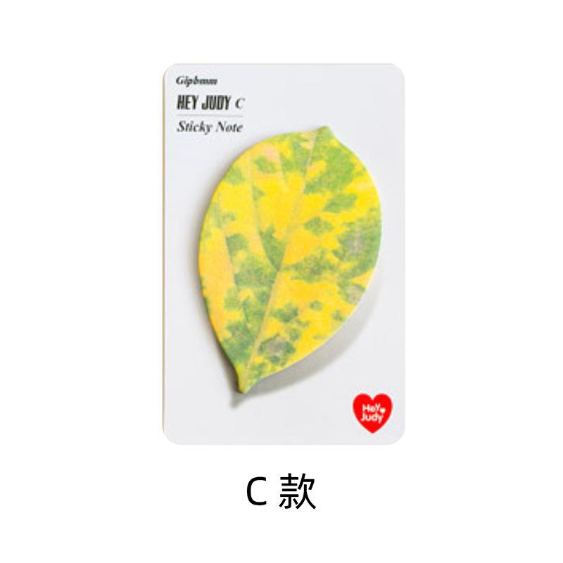 25sheets Leaf Shaped Post Notes N Times Post Messages Notes on Hand Accounts Memo Pad 5 Options Stationary Writing Pads