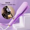 36mm Deep Wave Hair Crimper Negative Ion - Adjustable Temperature Electric Curling Iron Long Lasting Wavy Hair Styling Tool
