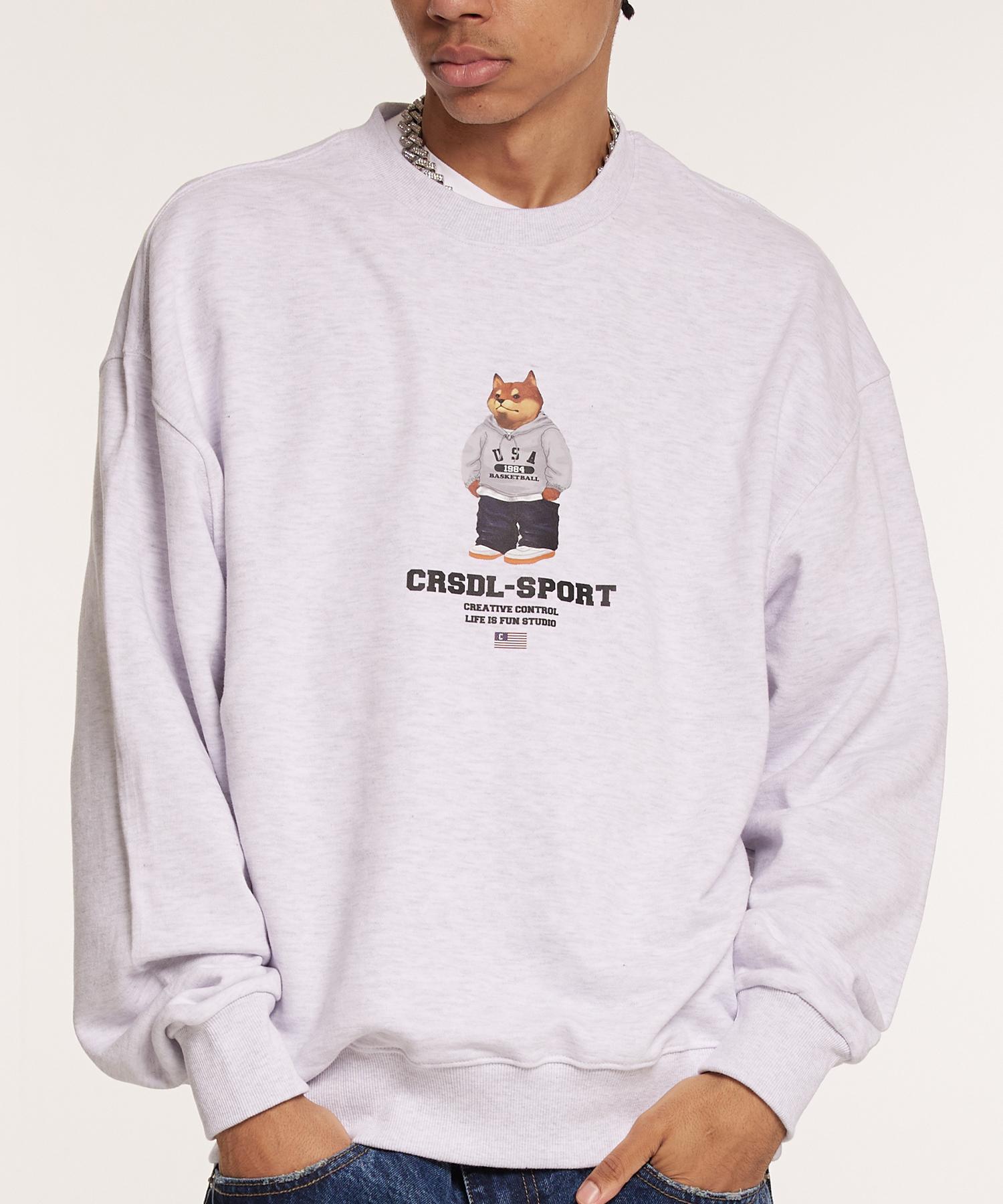 Свитшот Cream Soda Lab Crsdel Sports Parku Светло-серый M