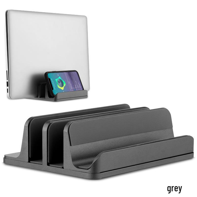 Vertical Metal Desk Storage Rack for Gaming Laptop, Macbook, iPad, and Tablets