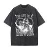 The Life of A Showgirl Album Merch Tshirts Fan Gifts Mens Women Clothing Vintage Washed Cotton Oversized Short Sleeve T Shirts
