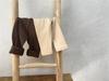 Newborn Velvet Striped Leggings - Elastic, Thin, Solid Color Pants for Boys & Girls, Spring and Autumn.