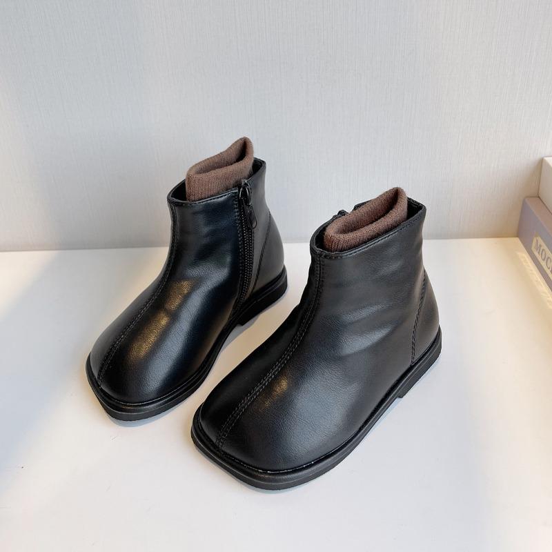 Autumn and Winter Classmate Little Girl Princess Style Short Boots Soft-soled Baby Martin Boots