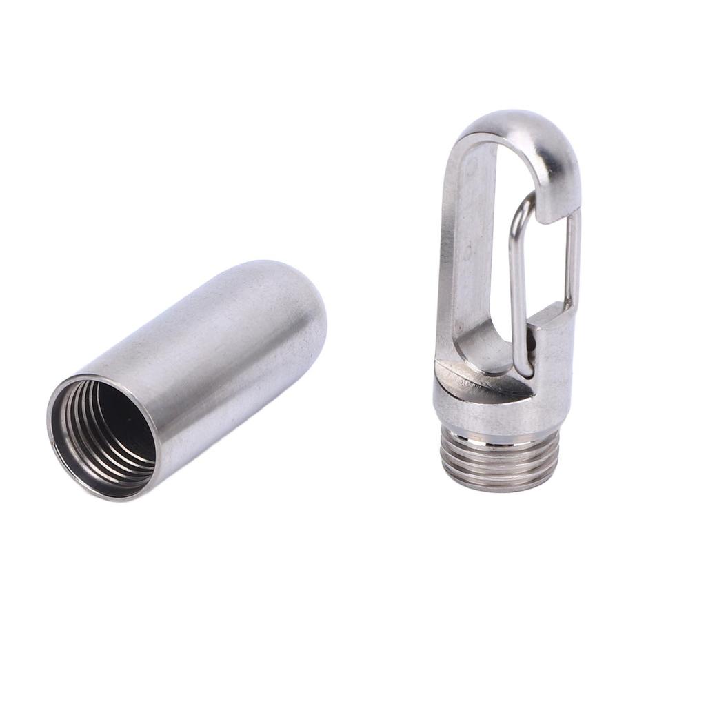 Small Capsule Container Airtight Metal Portable Capsule Holder for Cosmetics Seasoning Outdoor Traveling