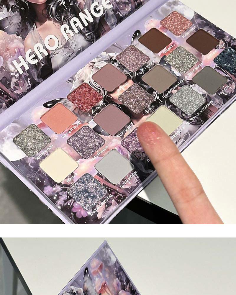 21-Color Cool Moon Tones Eyeshadow Palette: Matte, Pearlescent, Glitter Sparkle - High-End Feel, Affordable Makeup