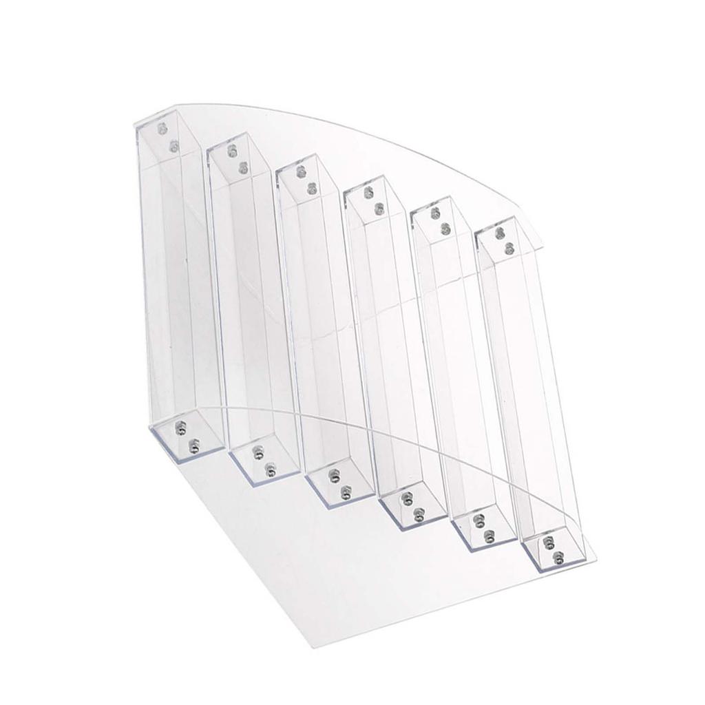 Langlebiger polnischer klarer Make-up-Ausstellungsstand-Zahnstangen-Organisator-Halter mit sechs Schichten