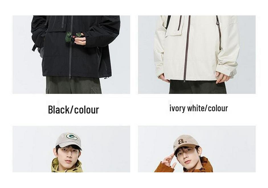 Trendy Men's Functional Windproof Waterproof Softshell Outdoor Jacket