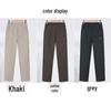 Plus Size Women's Velvet-Soft Elastic Waist Straight-Leg Pants - Warm, Loose Fit for Middle-Aged and Elderly
